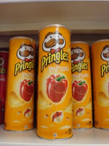 Bratislava, Paprika Pringles in Store