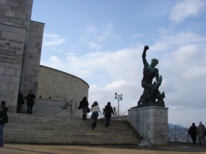 A Statue at the top of Gellért Hill